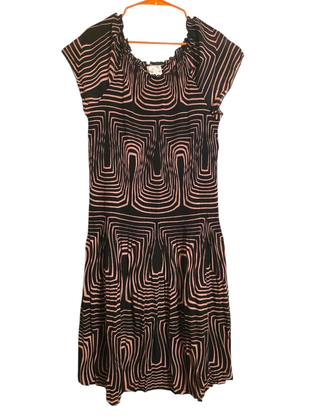 Vintage | Y2K Pink & Black Stretchy Dress